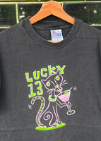 Vintage 90s Lucky 13 San Francisco Cat T-shirt