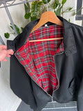 Vintage English Tartan Harrington Jacket