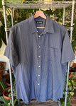 Vintage Blazer Plaid Short Sleeve Button Up Shirt