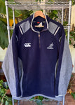 Vintage 90s Canterbury x Wallabies Rugby 1/3 Zip Fleece Jumper