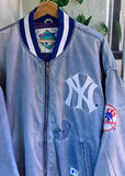 Vintage 90s Rare Campri TeamLine New York Yankees Satin MLB Jacket