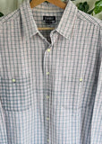 Vintage 90s Jean West Plaid Button Up Shirt