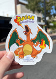 Vintage 1999 Nintendo Pokémon Original x13 Big Vinyl Sticker Lot