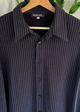 Vintage Y2K Stature Striped Button Up Shirt