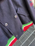 Vintage 1980’s Gucci Double Breasted Italian Wool Blouson Jacket