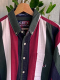 Vintage 90s Coliseum Striped Button Up Shirt