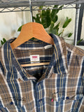 Vintage Levis Plaid Button Up Shirt