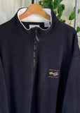 Vintage 90s Perry Ellis America Fleece 1/3 Zip Jumper