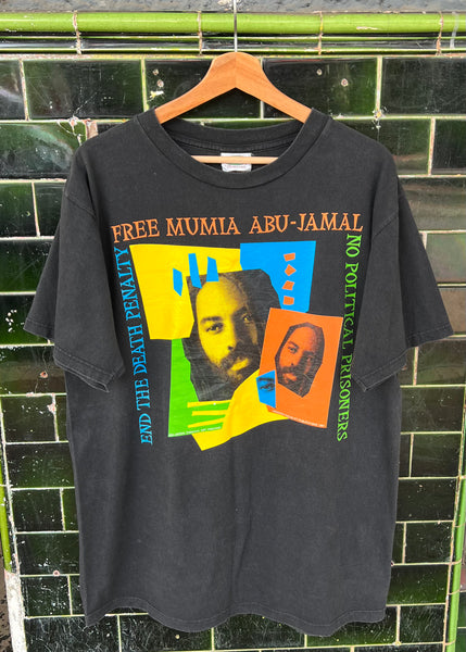 Vintage 1997 Free Mumia Abu-Jamal T-shirt