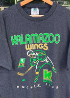 Vintage 1993 Kalamazoo Wings Hockey T-shirt