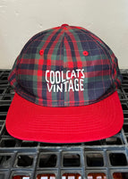 Cool Cats Vintage 2-Tone Plaid Snap Back Hat