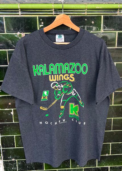 Vintage 1993 Kalamazoo Wings Hockey T-shirt