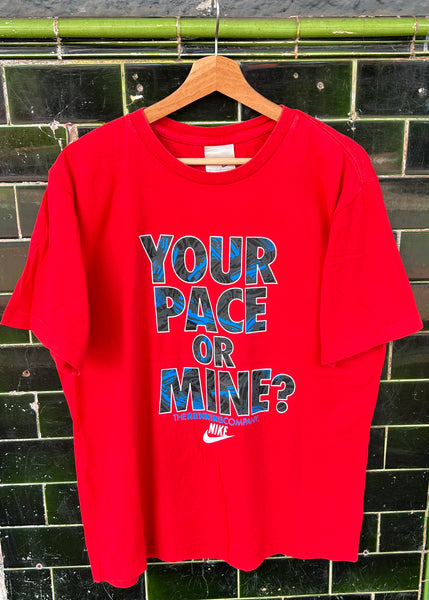 Vintage Nike ‘ Your pace or mine’ T-shirt