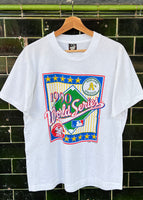Vintage Oakland A’s v Reds 1990 World Series T-shirt